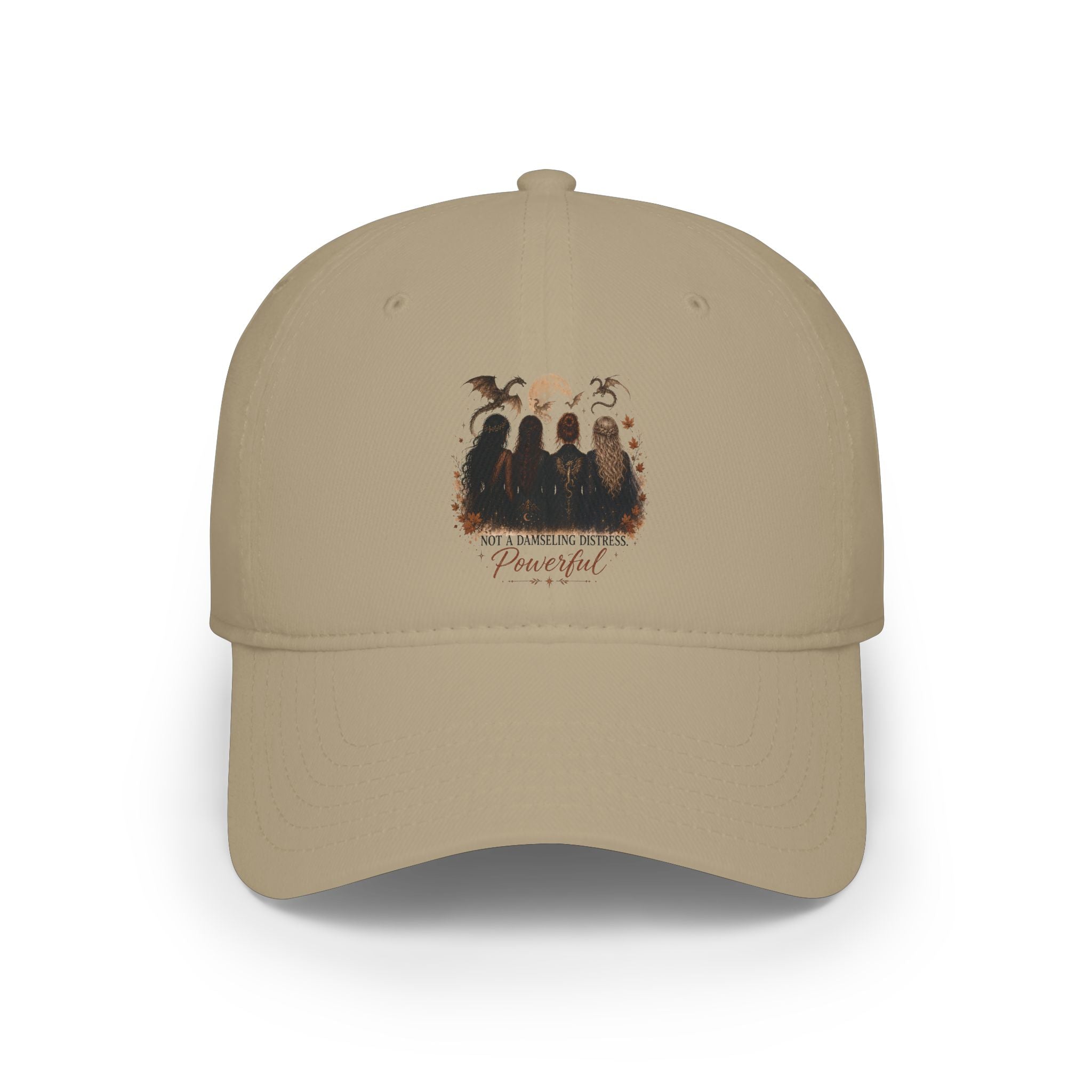 Not the damsel hat | Fantasy Reader Hat | Strong Female Character baseball Cap — Strong Woman Illustration