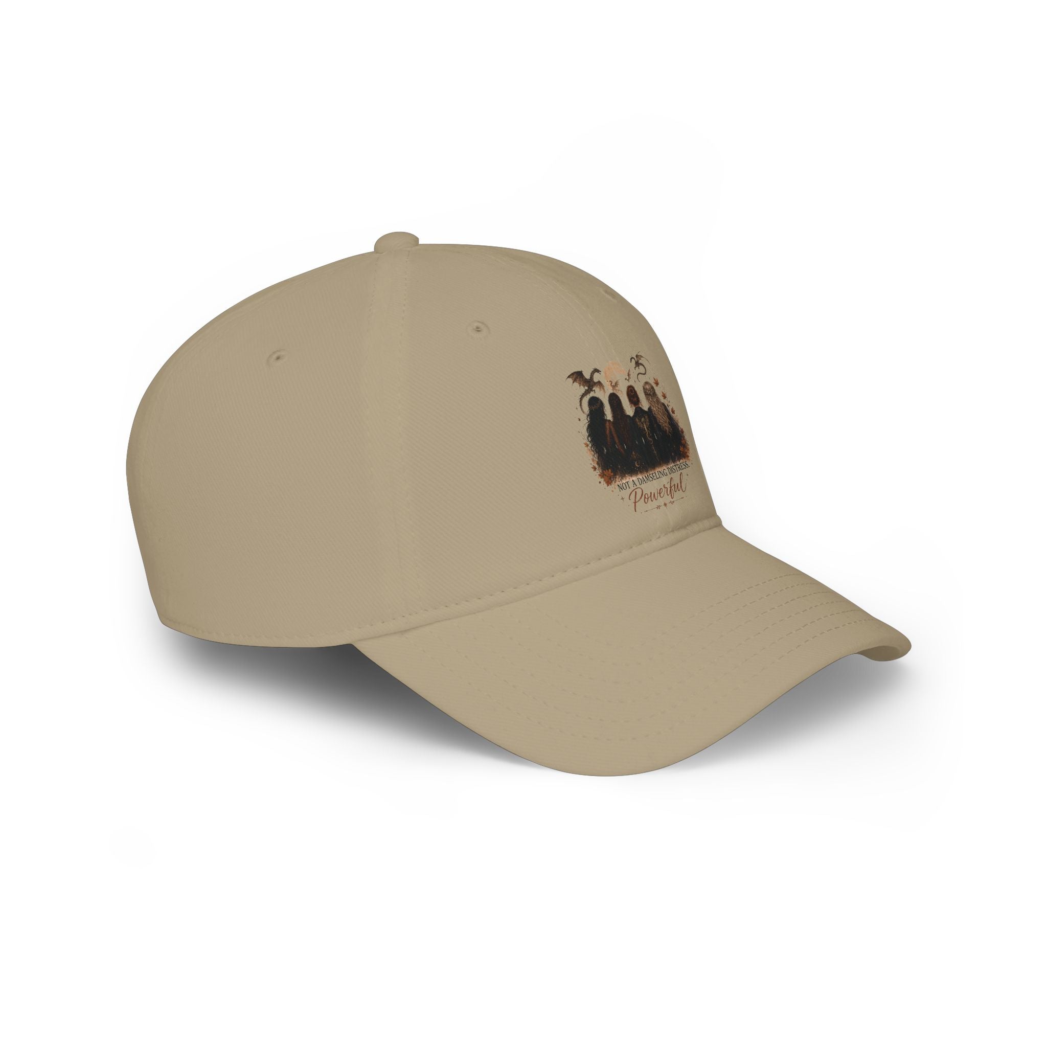 Not the damsel hat | Fantasy Reader Hat | Strong Female Character baseball Cap — Strong Woman Illustration