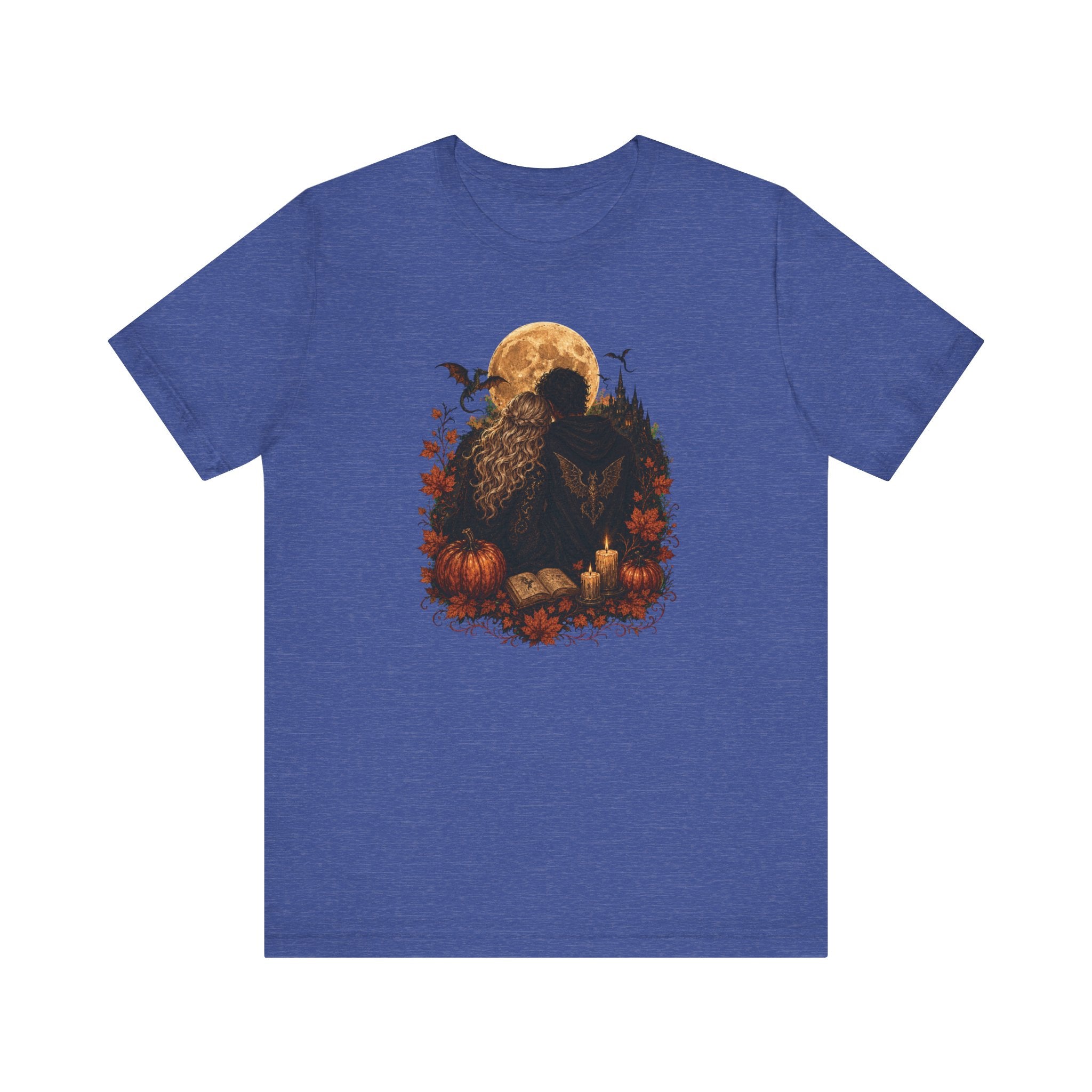 Full Moon & Pumpkins Tee — Autumn Gothic Romantasy Shirt
