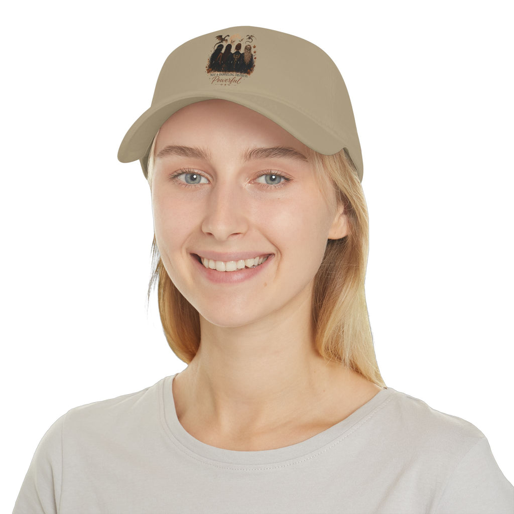 Not the damsel hat | Fantasy Reader Hat | Strong Female Character baseball Cap — Strong Woman Illustration