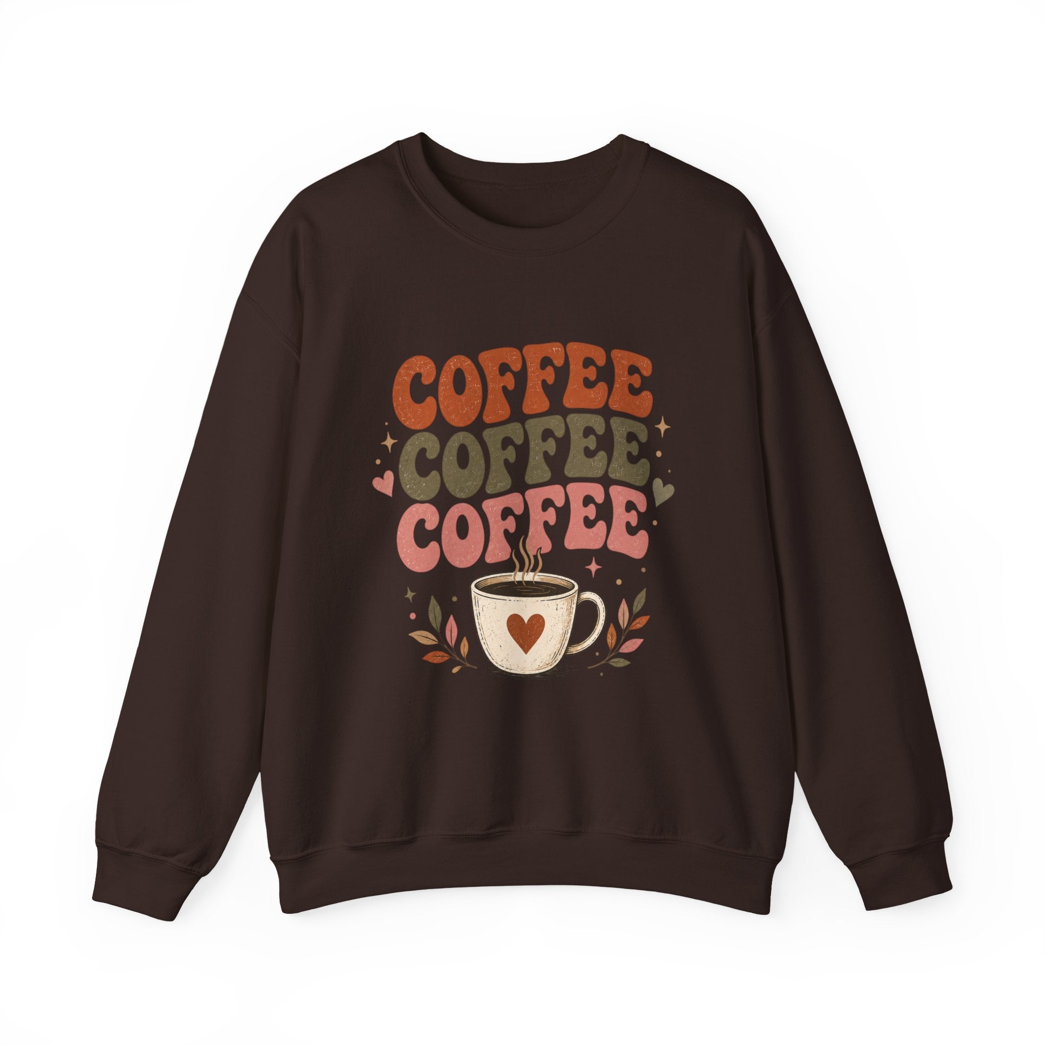 Coffee Coffee Coffee Crewneck Sweatshirt — Retro Coffee Lover Pullover